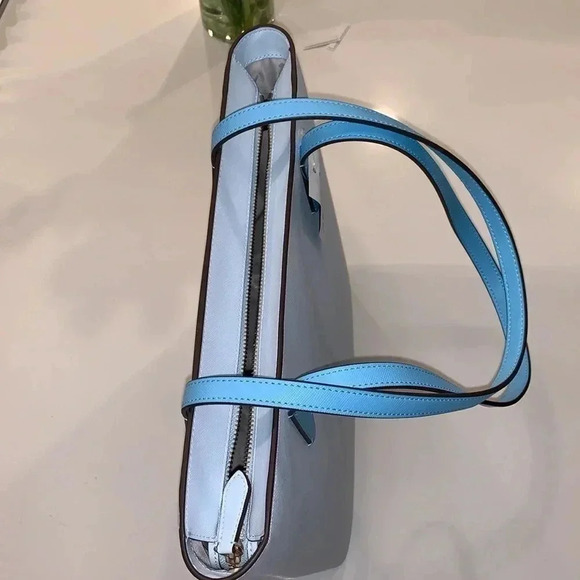 Kate Spade tote bag purse gorgeous Crisp Sky blue color NWT - Picture 4 of 4